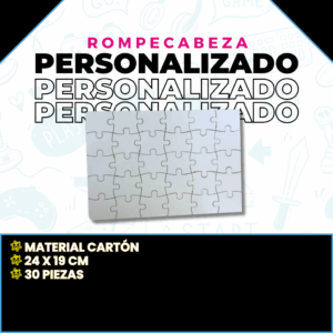 Rompecabeza Personalizado 30 Piezas - 19x24 cm