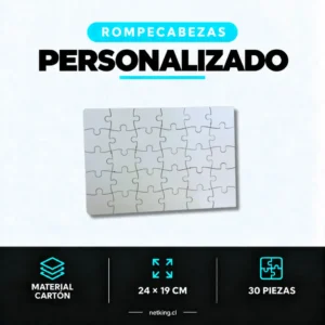 Rompecabeza Personalizado 30 Piezas - 19x24 cm