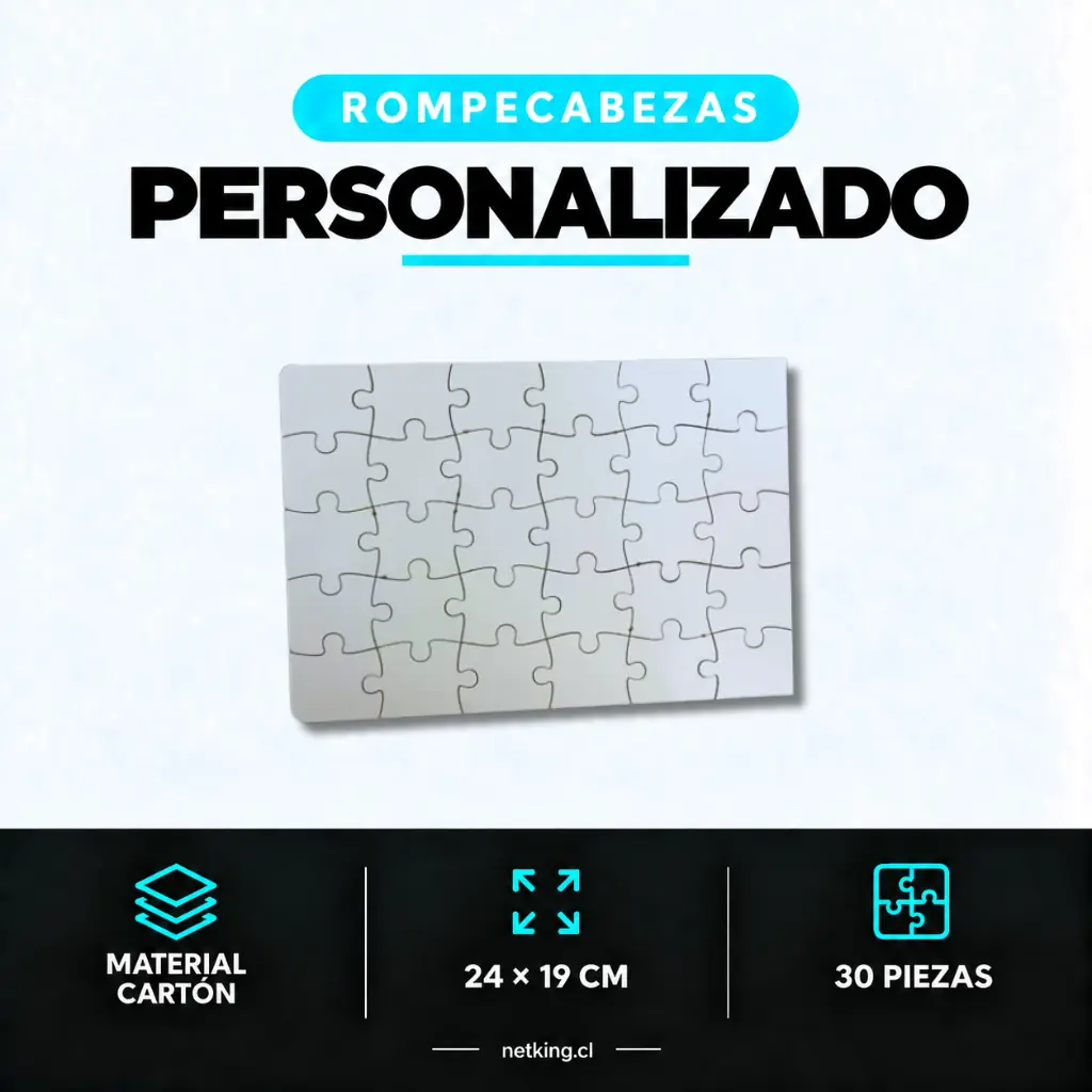 Rompecabeza Personalizado 30 Piezas - 19x24 cm