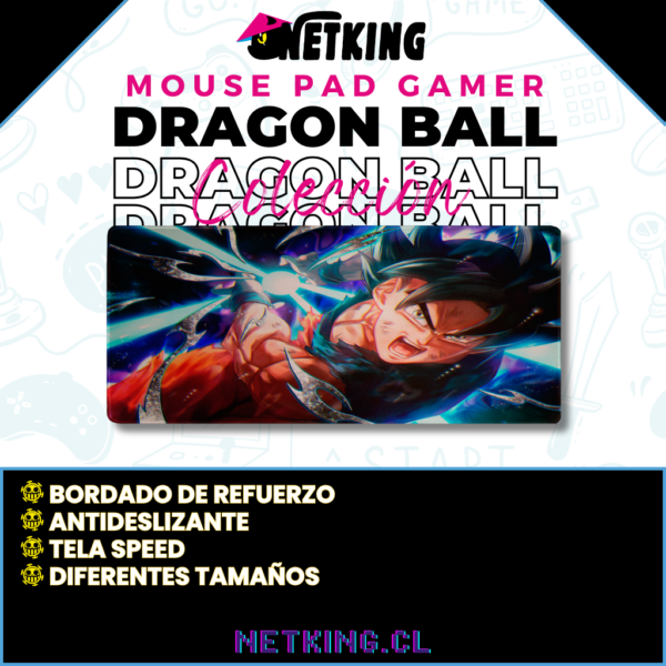 Mouse Pad Gamer Dragon Ball 70x30 cm M01