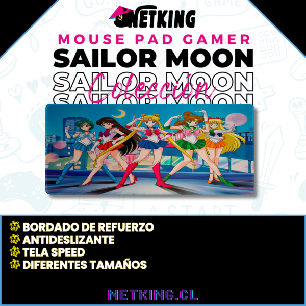 Mouse Pad Gamer Sailor Moon 70x30 cm M01