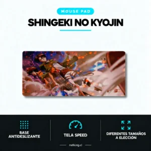 Mouse Pad Gamer Shingeki no Kyojin M01