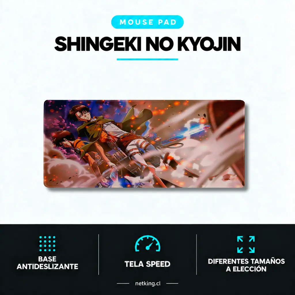 Mouse Pad Gamer Shingeki no Kyojin M01