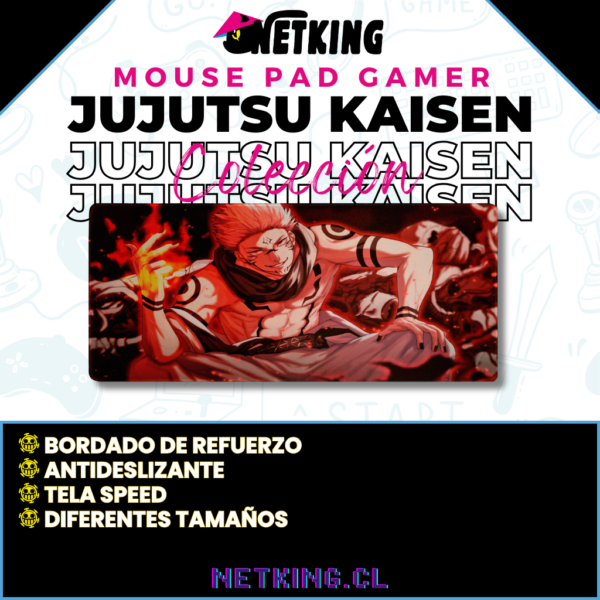 Mouse Pad Gamer Jujutsu Kaisen 70x30 cm M06