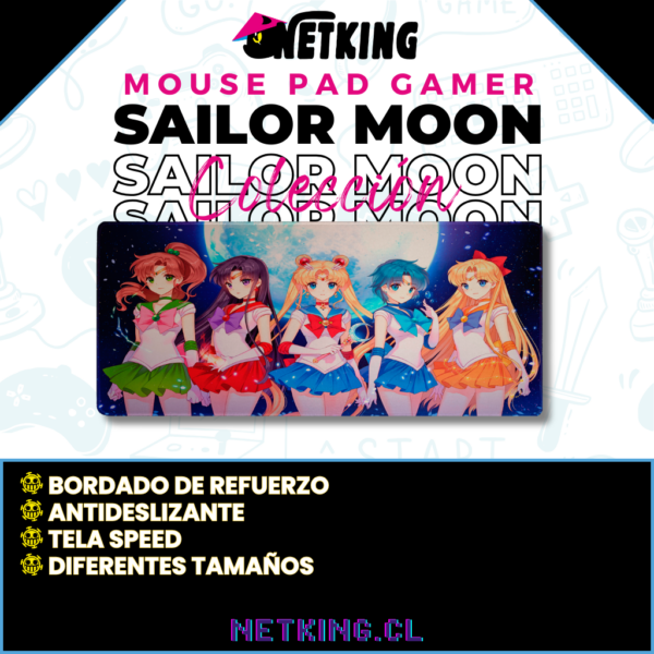 Mouse Pad Gamer Sailor Moon 70x30 cm M04