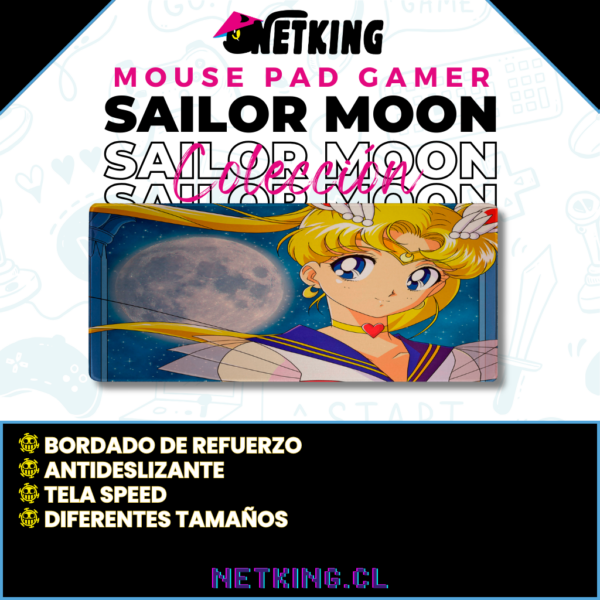 Mouse Pad Gamer Sailor Moon 70x30 cm M05