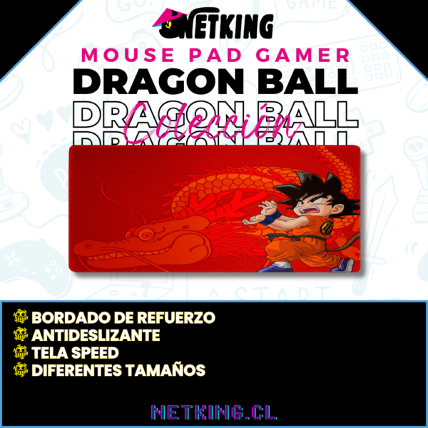 Mouse Pad Gamer Dragon Ball 70x30 cm M02