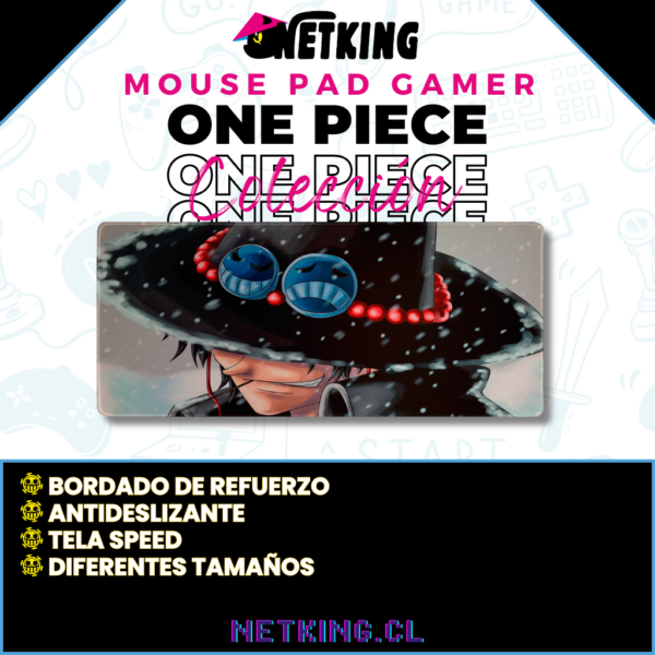 Mouse Pad Gamer One Piece 70x30 cm M10