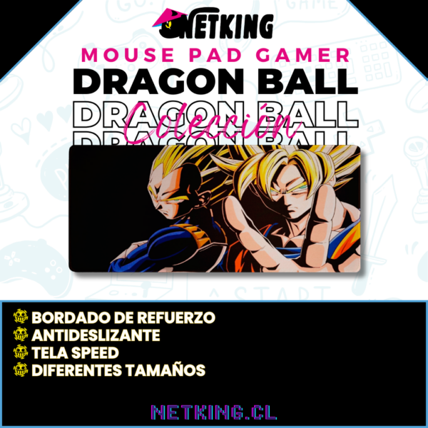 Mouse Pad Gamer Dragon Ball 70x30 cm M05