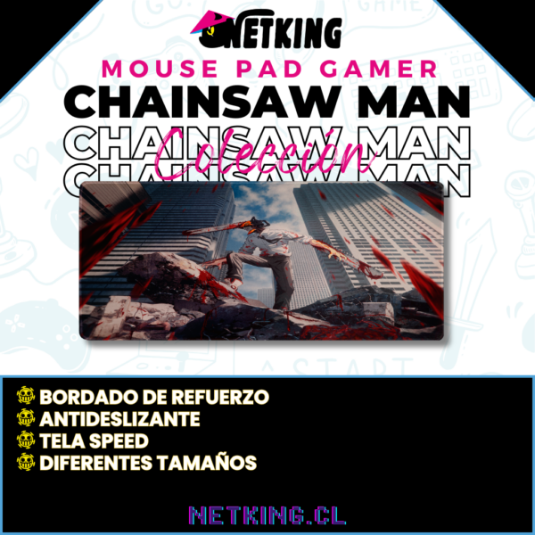 Mouse Pad Gamer Chainsaw Man 70x30 cm M01