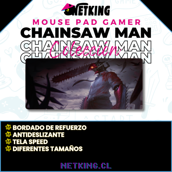 Mouse Pad Gamer Chainsaw Man 70x30 cm M02