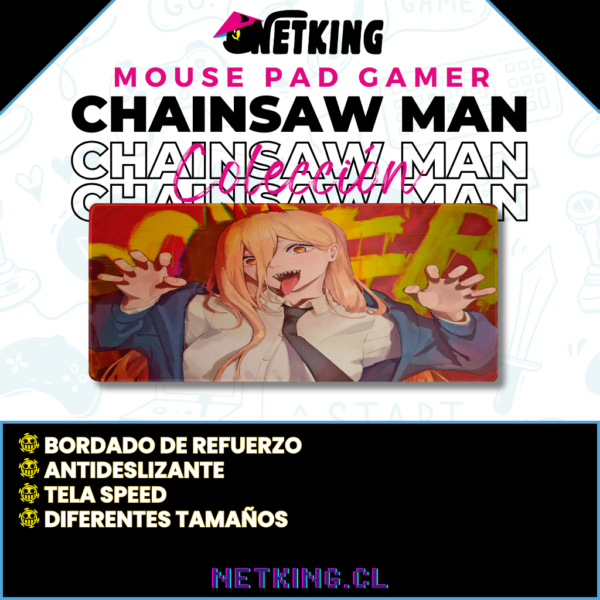 Mouse Pad Gamer Chainsaw Man 70x30 cm M04