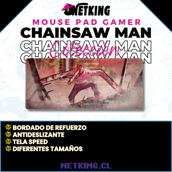 Mouse Pad Gamer Chainsaw Man 70x30 cm M05