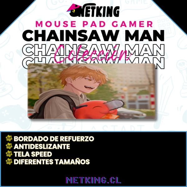 Mouse Pad Gamer Chainsaw Man 70x30 cm M06