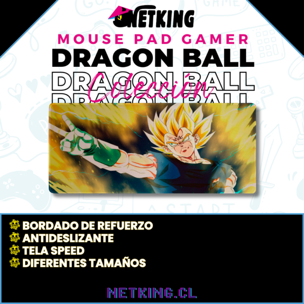 Mouse Pad Gamer Dragon Ball 70x30 cm M06