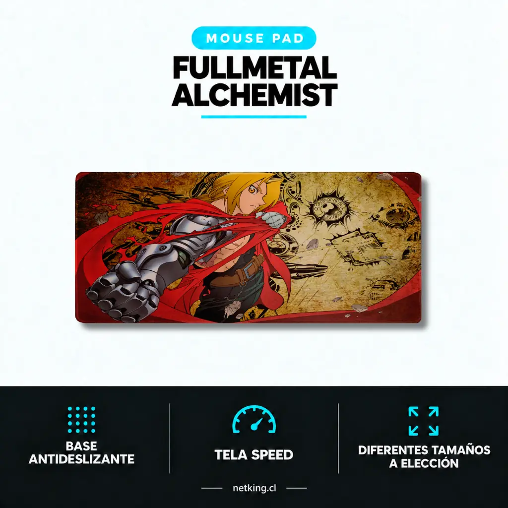 Mouse Pad Gamer Fullmetal Alchemist M01