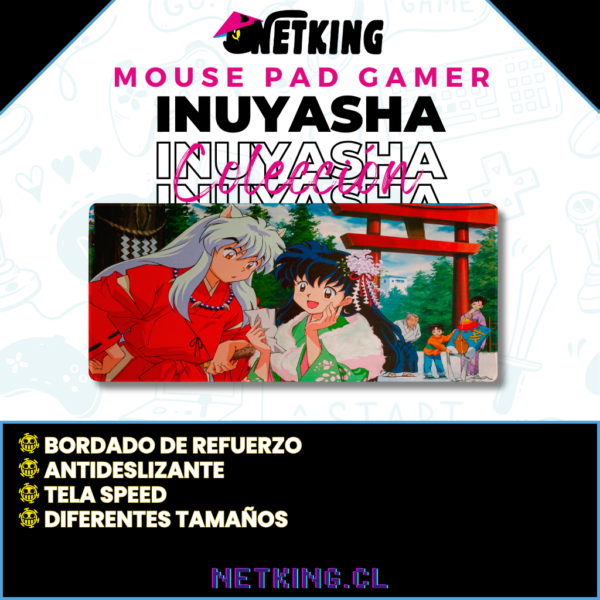 Mouse Pad Gamer Inuyasha 70x30 cm M02