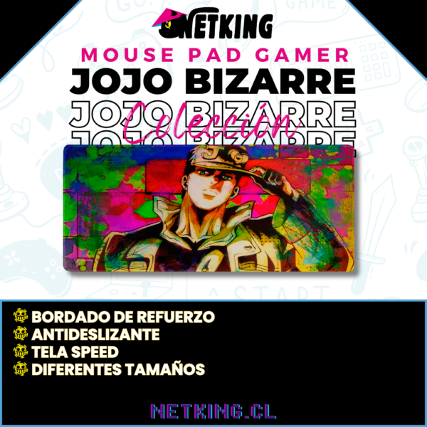 Mouse Pad Gamer Jojo Bizarre 70x30 cm M03