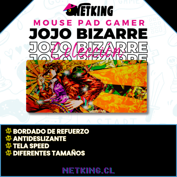 Mouse Pad Gamer Jojo Bizarre 70x30 cm M04