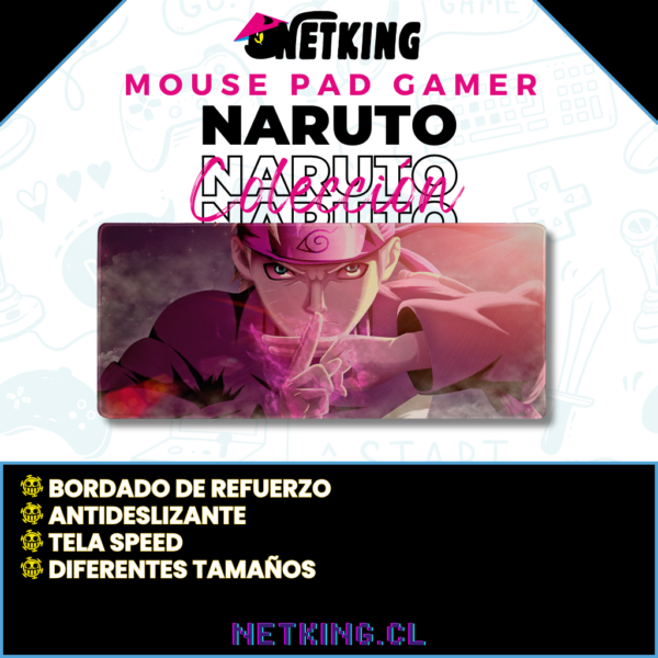 Mouse Pad Gamer Naruto 70x30 cm M01