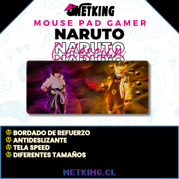 Mouse Pad Gamer Naruto 70x30 cm M03