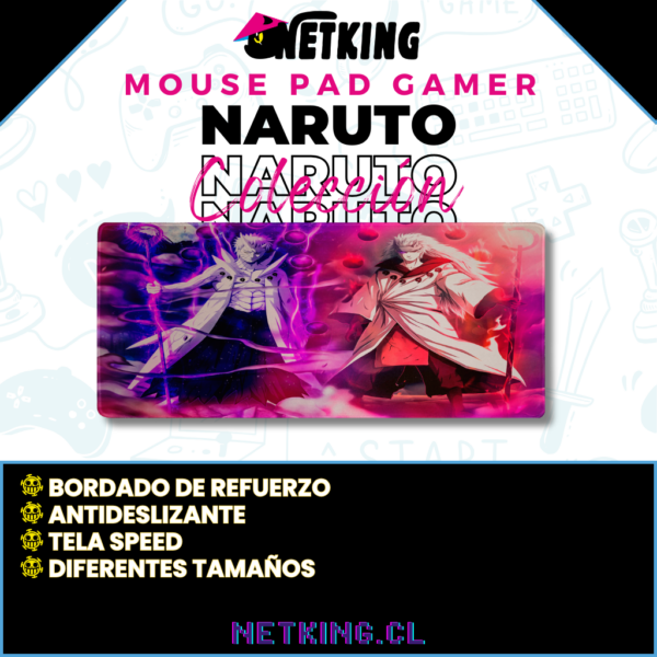 Mouse Pad Gamer Naruto 70x30 cm M04