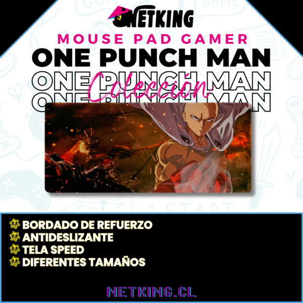 Mouse Pad Gamer One Punch Man 70x30 cm M01