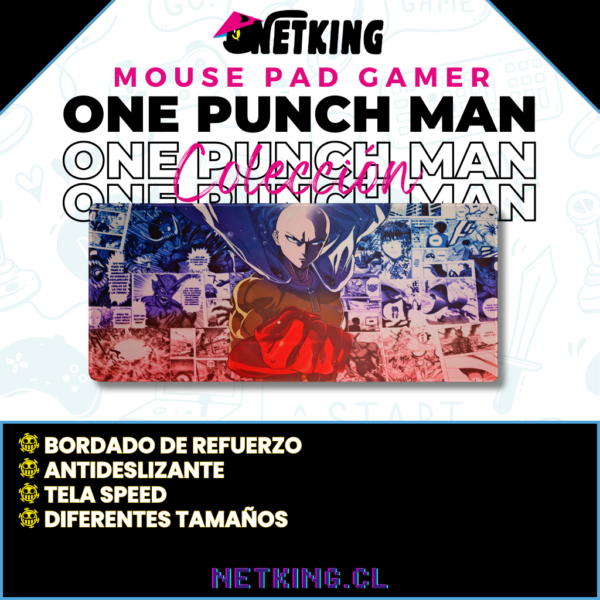 Mouse Pad Gamer One Punch Man 70x30 cm M02