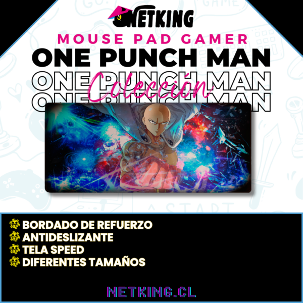 Mouse Pad Gamer One Punch Man 70x30 cm M03