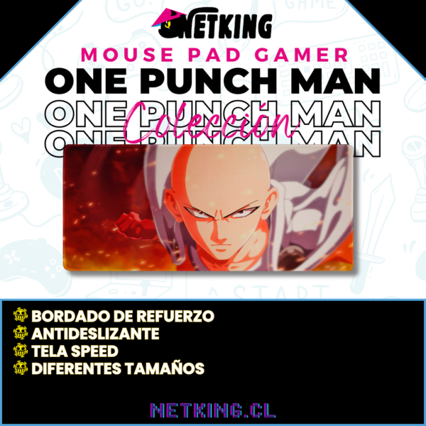 Mouse Pad Gamer One Punch Man 70x30 cm M04