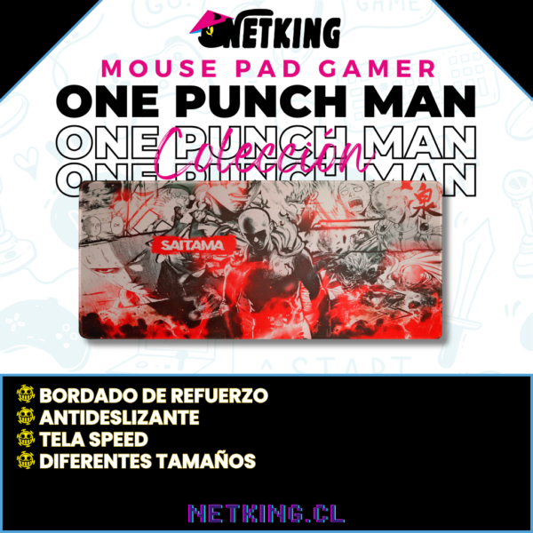 Mouse Pad Gamer One Punch Man 70x30 cm M05