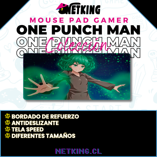 Mouse Pad Gamer One Punch Man 70x30 cm M09