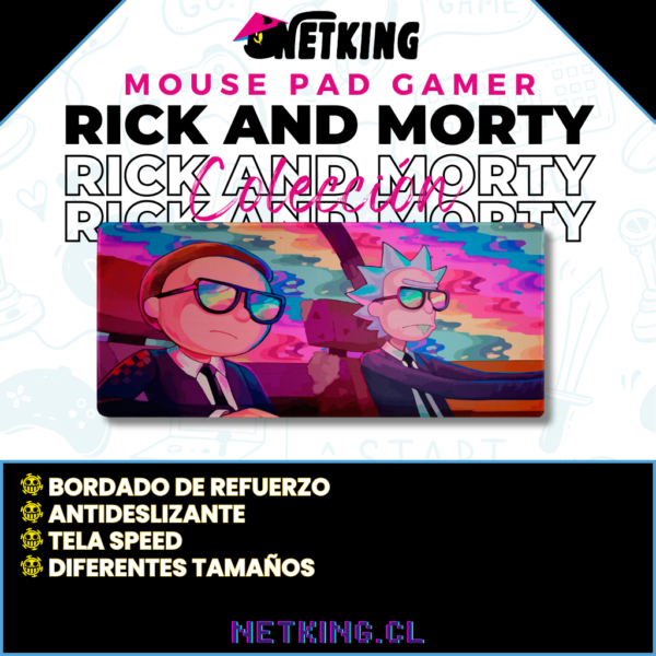 Mouse Pad Gamer Rick and Morty 70x30 cm M01