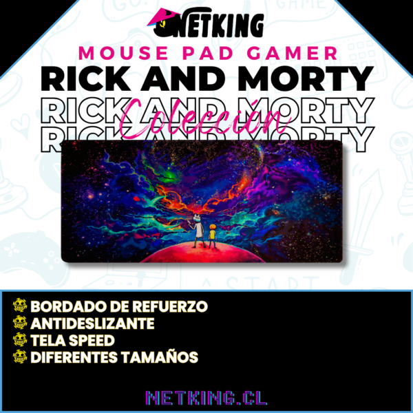 Mouse Pad Gamer Rick and Morty 70x30 cm M02