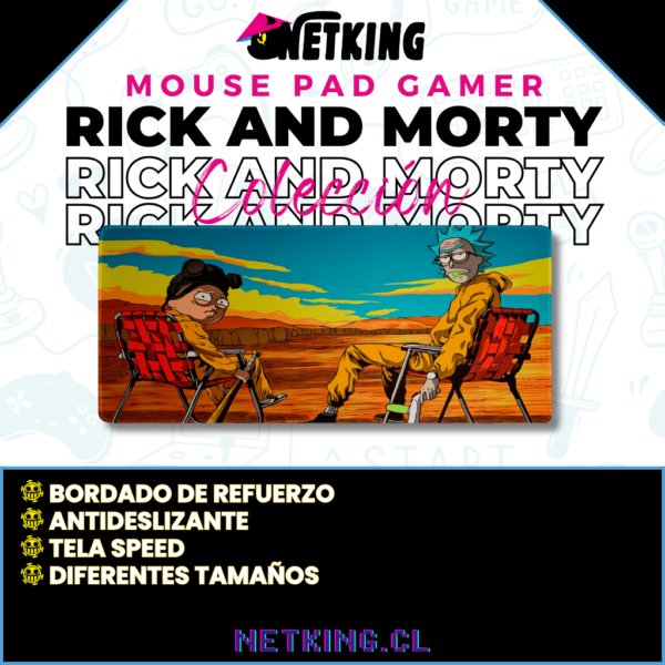 Mouse Pad Gamer Rick and Morty 70x30 cm M03