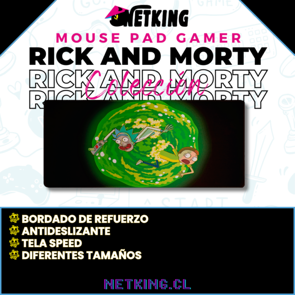 Mouse Pad Gamer Rick and Morty 70x30 cm M04