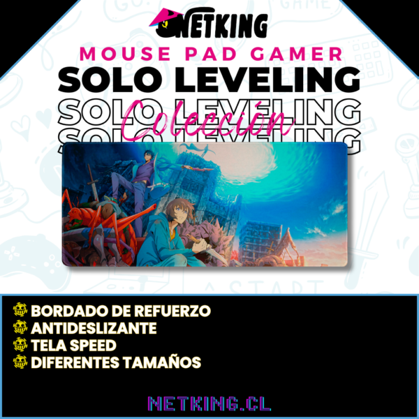 Mouse Pad Gamer Solo Leveling 70x30 cm M01