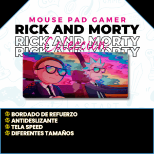 Mouse Pad Gamer Rick and Morty M01