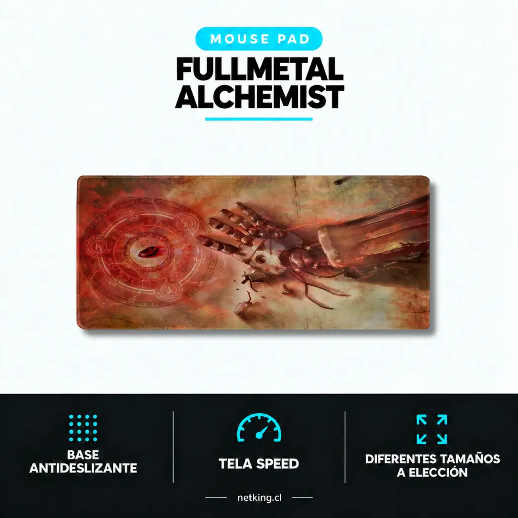 Mouse Pad Gamer Fullmetal Alchemist M02