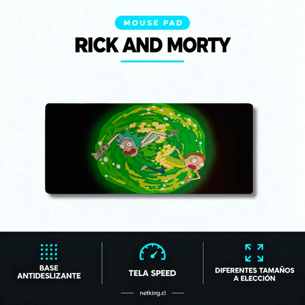 Mouse Pad Gamer Rick and Morty M04