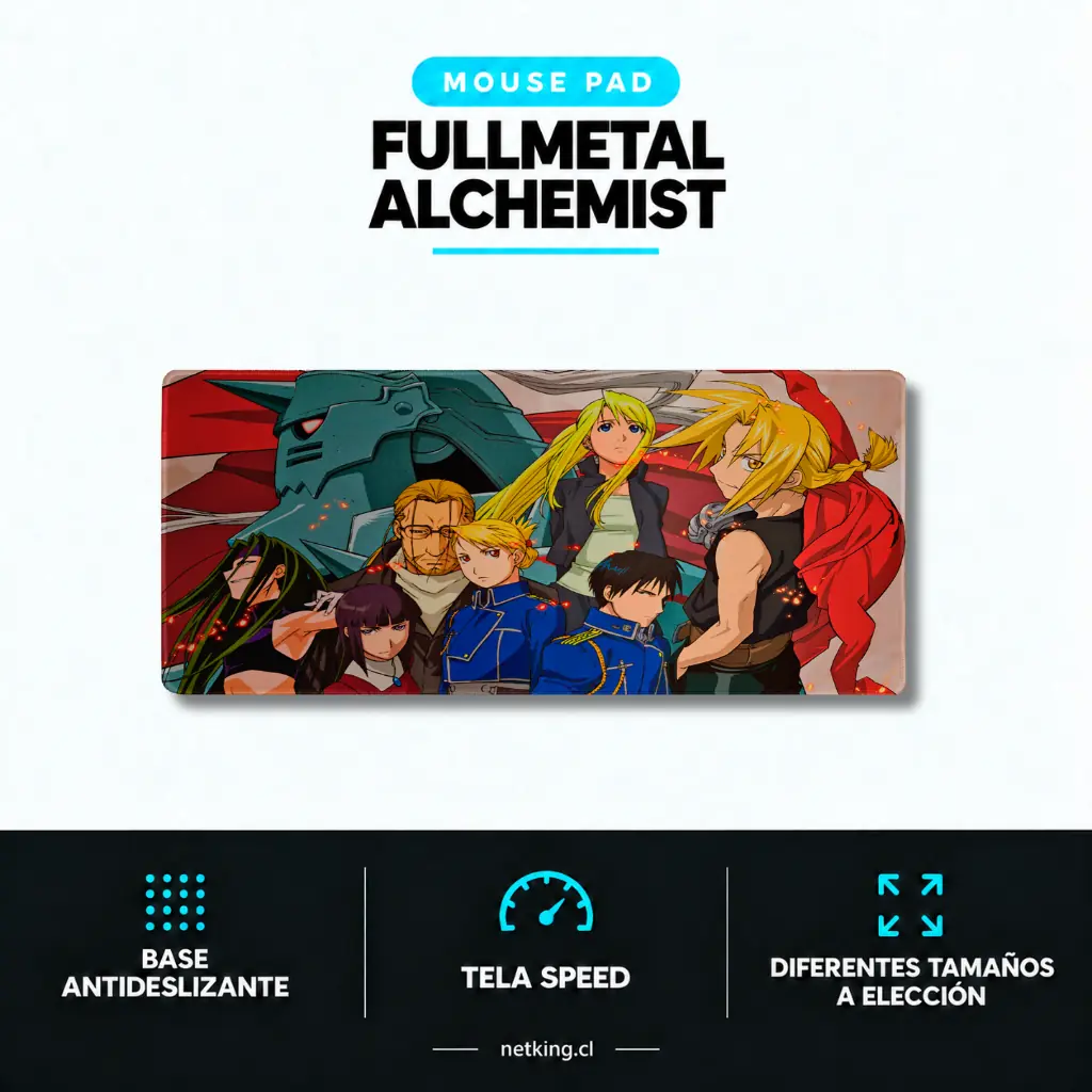 Mouse Pad Gamer Fullmetal Alchemist M04