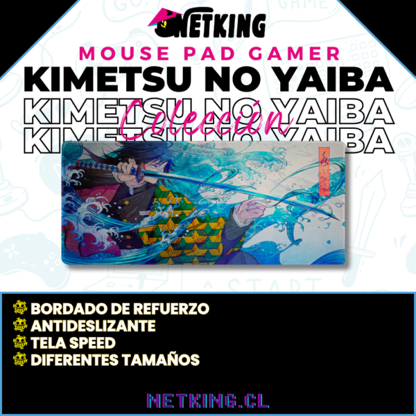 Mouse Pad Gamer Kimetsu no Yaiba 70x30 cm M02