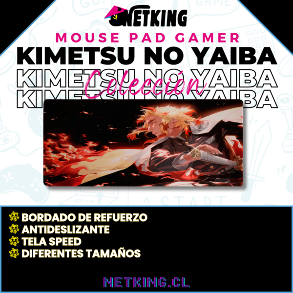 Mouse Pad Gamer Kimetsu no Yaiba 70x30 cm M03