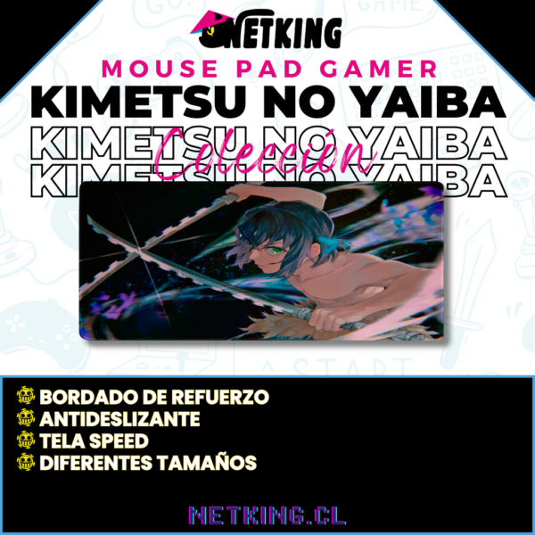 Mouse Pad Gamer Kimetsu no Yaiba 70x30 cm M07