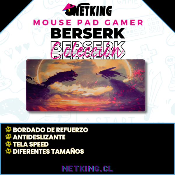 Mouse Pad Gamer Berserk 70x30 cm M02