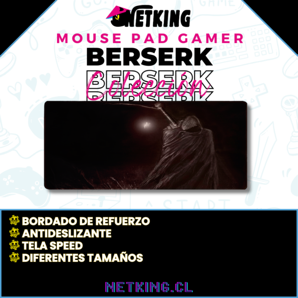 Mouse Pad Gamer Berserk 70x30 cm M04