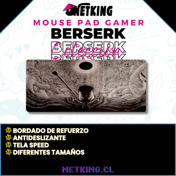 Mouse Pad Gamer Berserk 70x30 cm M05