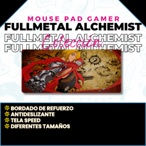 Mouse Pad Gamer Fullmetal Alchemist M01