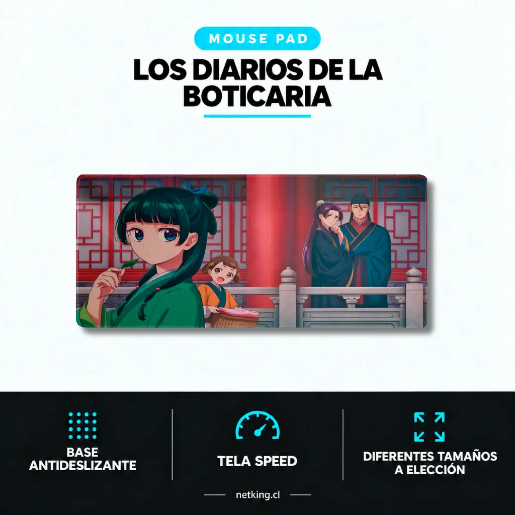 Mouse Pad Gamer Los diarios de la boticaria M04