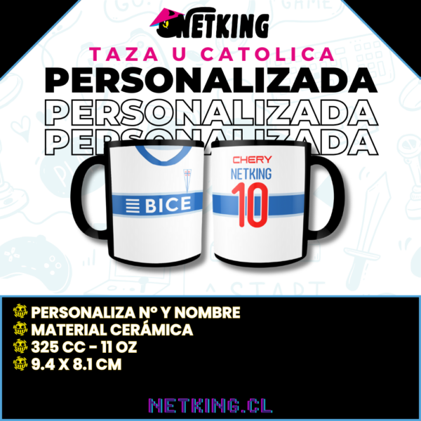 Taza U Catolica 2024 Personalizado Nombre Y Número - 11oz